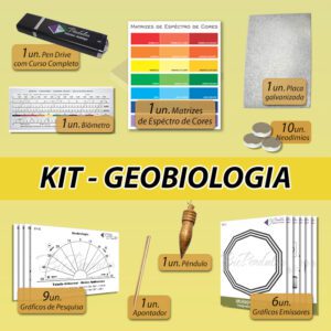 Kit Geobiologia - Curso em Pen Drive + Material de Uso